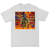 Dove Grey Western Firefighter With American Premium Tee - LillyAllenDesigns