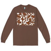 Chestnut distressed chocolate milkshake cowhide Long Sleeve Tee - RanaPortraitStore