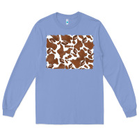 Colony Blue distressed chocolate milkshake cowhide Long Sleeve Tee - RanaPortraitStore