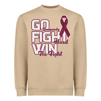 Mushroom Go Burgundy Fifht Hard Win The Fight Heavyweight Sweatshirt - Bettercallsaul