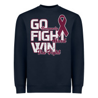 Navy Go Burgundy Fifht Hard Win The Fight Heavyweight Sweatshirt - Bettercallsaul