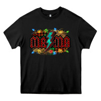 Black lightning bolt mama christmas Heavy Core Tee - Jasminsmagicworld