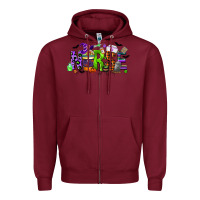 Burgundy nurse coffee cup halloween Zipper Hoodie - CowGirlArtShop