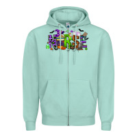 Seafoam nurse coffee cup halloween Zipper Hoodie - CowGirlArtShop
