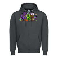 Smoke nurse coffee cup halloween Zipper Hoodie - CowGirlArtShop