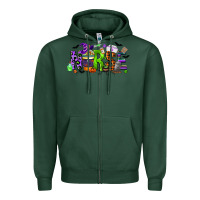 Sports Green nurse coffee cup halloween Zipper Hoodie - CowGirlArtShop