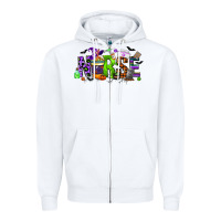 White nurse coffee cup halloween Zipper Hoodie - CowGirlArtShop