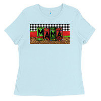 Baby Blue mama Christmas Ladies Tee - Jasminsmagicworld