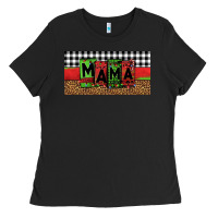 Black mama Christmas Ladies Tee - Jasminsmagicworld
