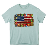 Arona christmas american flag background Heavy Core Tee - Jasminsmagicworld