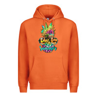 Carrot tie dye pineapple, summer Premium Hoodie - JahusDesignShop