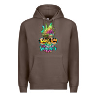 Coffee tie dye pineapple, summer Premium Hoodie - JahusDesignShop