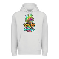 Dove Grey tie dye pineapple, summer Premium Hoodie - JahusDesignShop