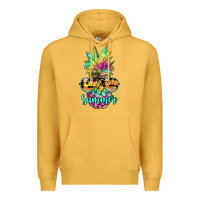 Mustard tie dye pineapple, summer Premium Hoodie - JahusDesignShop