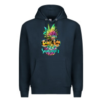 Navy tie dye pineapple, summer Premium Hoodie - JahusDesignShop