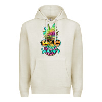 Oatmeal Heather tie dye pineapple, summer Premium Hoodie - JahusDesignShop