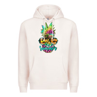 Pale Pink tie dye pineapple, summer Premium Hoodie - JahusDesignShop
