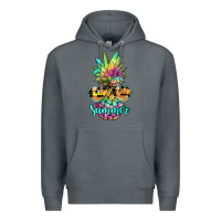 Rock tie dye pineapple, summer Premium Hoodie - JahusDesignShop