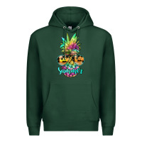 Sports Green tie dye pineapple, summer Premium Hoodie - JahusDesignShop