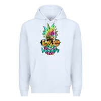 White tie dye pineapple, summer Premium Hoodie - JahusDesignShop