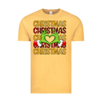 Vintage Mustard christmas grinch heart hands Vintage Tee - MaliasSmallBusiness