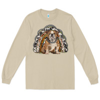 Mushroom english bulldog rainbow Long Sleeve Tee - BarkalooDesign