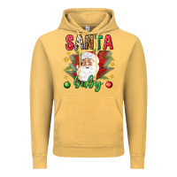 Vintage Mustard Santa baby Christmas Vintage Hoodie - NancyCooperArtShop