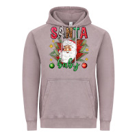 Vintage Zinc Santa baby Christmas Vintage Hoodie - NancyCooperArtShop