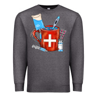 Charcoal Heather Nurse Coffee Mug Premium Sweatshirt - FaDigitalArtStudio