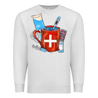 Oatmeal Heather Nurse Coffee Mug Premium Sweatshirt - FaDigitalArtStudio