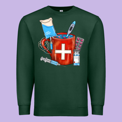 Nurse Coffee Mug Premium Sweatshirt Designed By Fadigitalartstudio