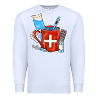White Nurse Coffee Mug Premium Sweatshirt - FaDigitalArtStudio