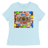 Baby Blue autism mom Ladies Tee - BarkalooDesign
