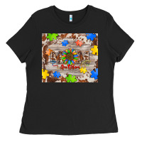 Black autism mom Ladies Tee - BarkalooDesign