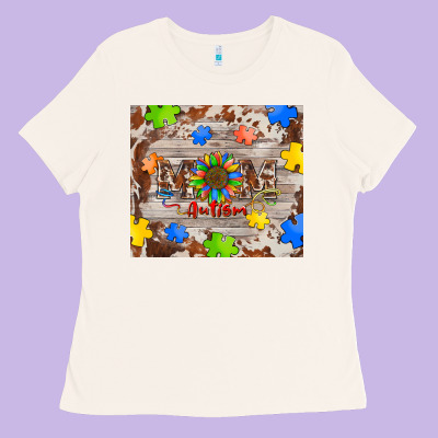 Autism Mom Ladies Tee Designed By Barkaloodesign