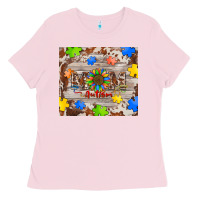 Bubblegum Pink autism mom Ladies Tee - BarkalooDesign