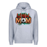 Blessed Soccer Mom Lightbulb Letters Premium Hoodie | Teevron