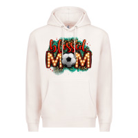 Pale Pink blessed soccer mom lightbulb letters Premium Hoodie - OliviaCreatesArt