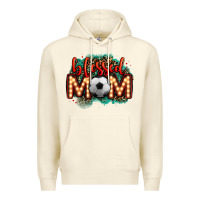 Sandshell blessed soccer mom lightbulb letters Premium Hoodie - OliviaCreatesArt