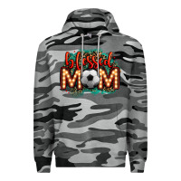 Slate Camo blessed soccer mom lightbulb letters Premium Hoodie - OliviaCreatesArt