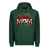 Sports Green blessed soccer mom lightbulb letters Premium Hoodie - OliviaCreatesArt
