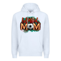 White blessed soccer mom lightbulb letters Premium Hoodie - OliviaCreatesArt