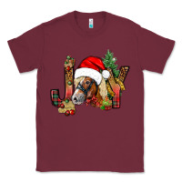 Burgundy joy christmas with horse bbs Classic Tee - BundleAndBundleShop