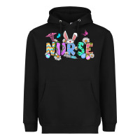 Black Easter Nurse Heavyweight Hoodie - OliviaCreatesArt