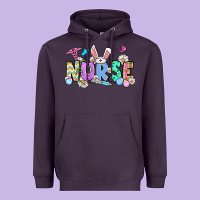 Easter Nurse Heavyweight Hoodie Designed By Oliviacreatesart