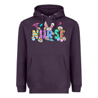 Plum Easter Nurse Heavyweight Hoodie - OliviaCreatesArt