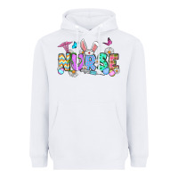 White Easter Nurse Heavyweight Hoodie - OliviaCreatesArt