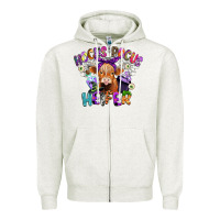 Oatmeal Heather hocus pocus heifer Zipper Hoodie - CowGirlArtShop