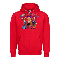 Red hocus pocus heifer Zipper Hoodie - CowGirlArtShop