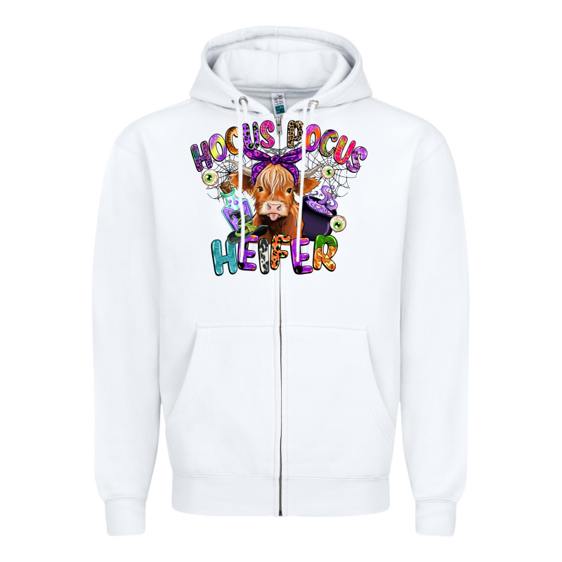 Hocus Pocus Heifer Zipper Hoodie by CowGirlArtShop | Teevron